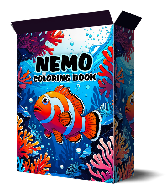 40 Nemo-Inspired Coloring Pages – Resellable PLR for Kids