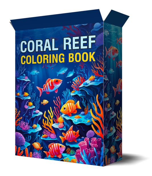 40 Ocean Coral Life Coloring Pages – Resellable PLR for Kids