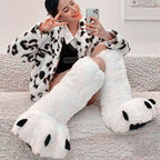 Cute Bear Claw Winter Boots