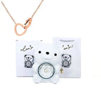 Eternal Rose Teddy Bear with Necklace