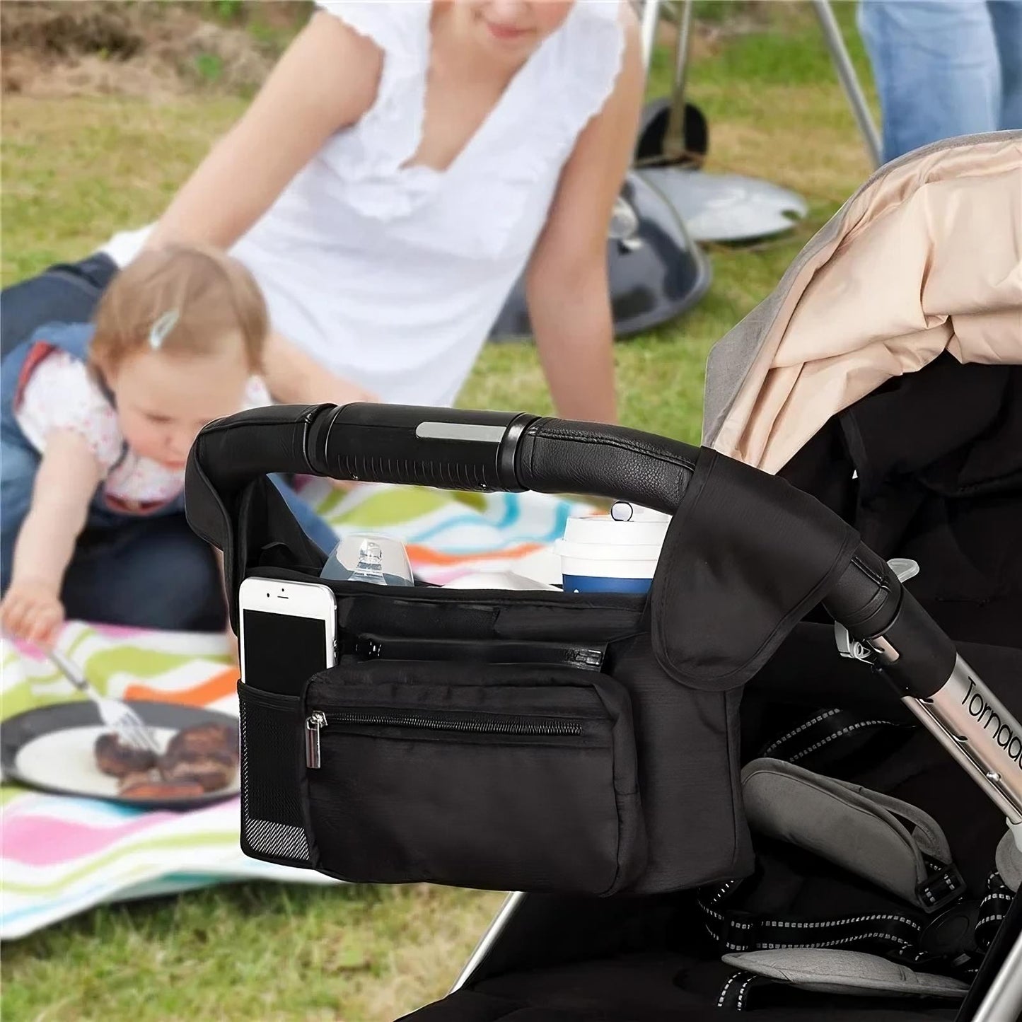 Baby Stroller Manager With Non-Slip Strap