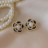 Jewelry CC Style Pearl Vintage Earrings