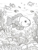 40 Ocean Coral Life Coloring Pages – Resellable PLR for Kids
