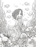 40 Ocean Coral Life Coloring Pages – Resellable PLR for Kids