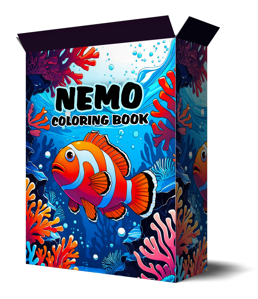 40 Nemo-Inspired Coloring Pages – Resellable PLR for Kids