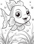 40 Nemo-Inspired Coloring Pages – Resellable PLR for Kids