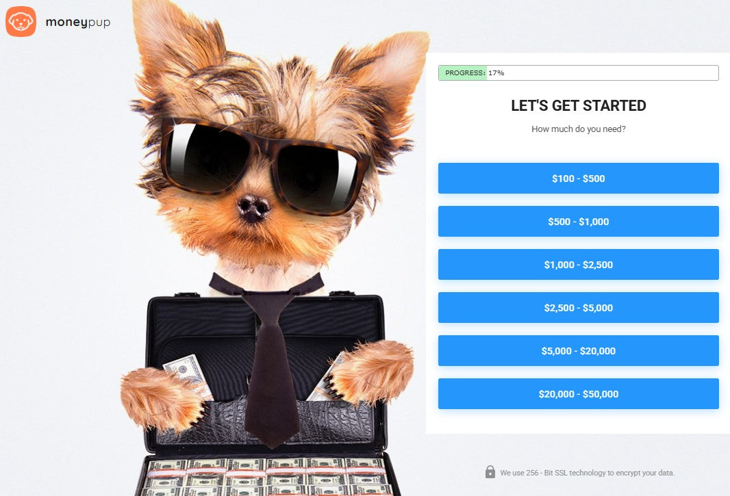 Money Pup Loans - Loans up to $50k - RevShare (US)