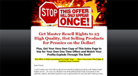 Get Master Resell Rights to 25 High Quality, Hot Selling Products for Pennies on the Dollar!