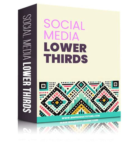 Social Media Lower Thirds Pack – 48 PNG + PPTX